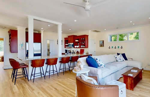 Myrtle Grove House | Fantastic Water Views, Pool, Hot Tub, Outdoor Kitchen, Fishing Dock, Waterfront Updated Home, DogsOK