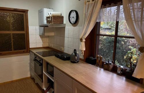 Tassdorf House | Ferienhaus Feldblick mit Kamin für 15 Personen
