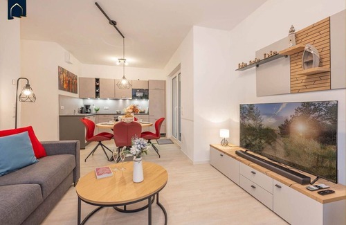 Koelpinsee Apartment | FeWo SonnenReich - Modern vacation apartment in Kölpinsee with balcony - only 600 m from the