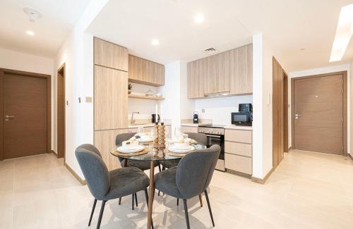 Mirdif Apartment | FIRST CLASS 2BR Luxury Canal & Pool Views