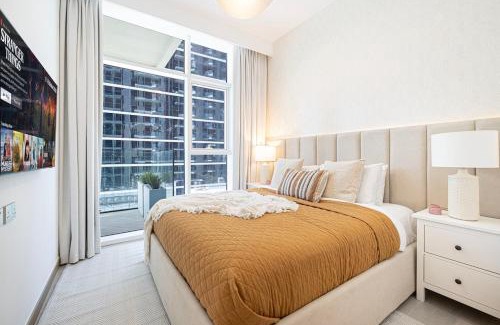 Mirdif Apartment | FIRST CLASS 2BR Luxury Canal & Pool Views