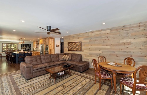 Boulder Bay Cabin | Flapjacks and Lumberjacks by Destination Big Bear : Walk to the Lake in Boulder Bay! Theater Room! Foosball!