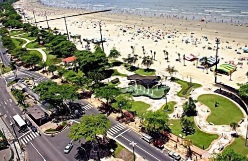 Boqueirao Apartment | Flat 1 bed 43m2-in Boqueirão - facing the sea with garage, A / C and services