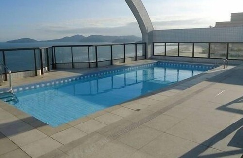 Boqueirao Apartment | Flat 1 bed 43m2-in Boqueirão - facing the sea with garage, A / C and services