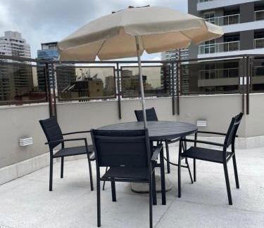 Gonzaga Apartment | Flat em Hotel com Estacionamento Grátis e Piscina