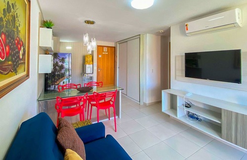 Tamandare Condo | Flat Overlooking The Pool - 01 Bedrooms - Carneiros Beach Resort (B19-5)