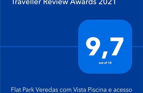 Pousada do Rio Quente Apartment | Flat Park Veredas com Vista Piscina Frigobar e Fogão