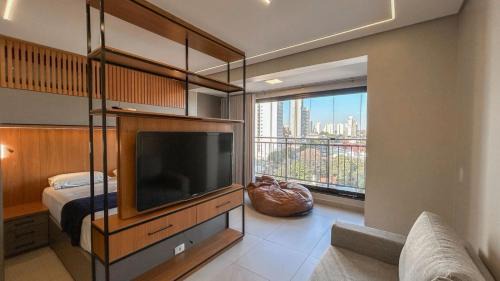 Aclimacao Apartment | Flat Planejado com Linda Vista e Escritório
