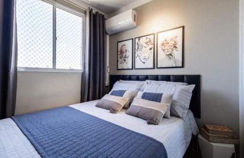 Patrimonio Apartment | Flats Praia Uberlandia - Apt próximo ao Praia Clube - Area de lazer com Portaria 24 horas, piscina, academia, brinquedoteca, churrasqueira e áreas verdes para caminhadas