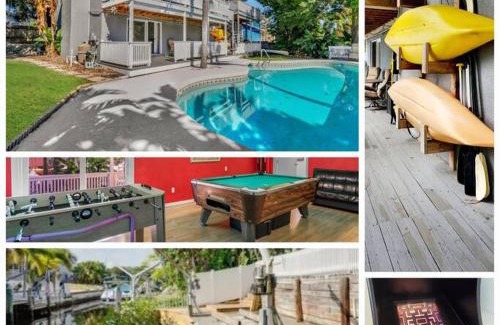 Palm Harbor House | Florida Life on the Water. Heated Pool, fishing, kayaks, gameroom