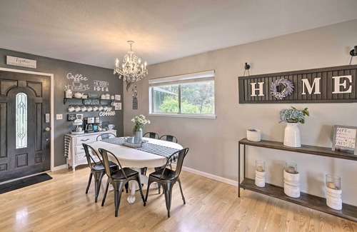 Pine Grove House | Forest-View Deck + Fire Pits: Pine Grove Retreat!