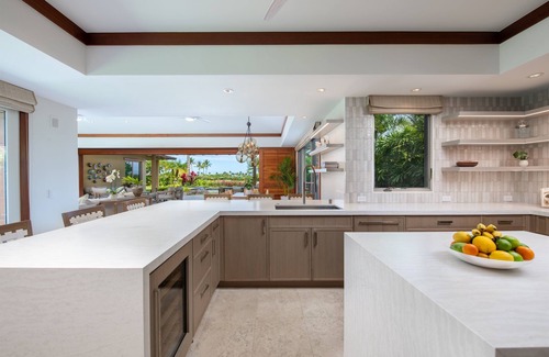 Kaupulehu House | Four Seasons Hualalai private 4 bedroom home with 2 golf carts & Ocean View