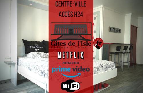 Chateau-Thierry Apartment | Gîtes de l'isle Centre-Ville - WiFi Fibre - Netflix, Disney, Amazon - Séjours Pro