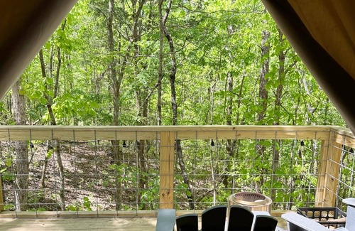 Talladega Cabin | G-4 Glamp in Bohamia - 268 acre forest retreat