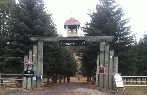 Helena Cabin | Glamp in a Wall Tent furnished w/a Double and Twin beds at Norwegian Wood Ranch
