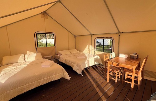 Klamath Cabin | Glamping tent on the river.