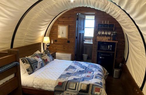 Glenwood House | Glenwood Glamping Vacations at this Charming Covered Wagon Rental in Iowa