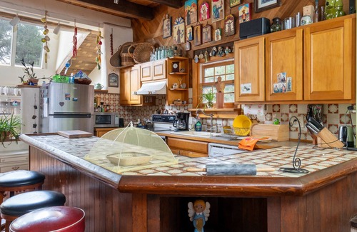 Canoncito House | Glorieta Mesa Retreat | Pet Friendly + Gardens & Koi Pond!