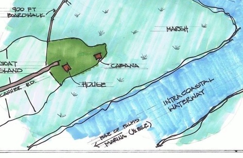 Isle of Palms Cottage | Goat Island Getaway 2 Bedroom Island Cottage Accessible by Boat