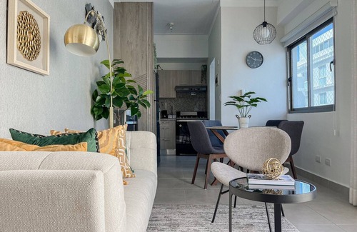 Downtown Santo Domingo Apartment | Goistay Elegant Refugio Caribeño 1br Gym Pool Naco