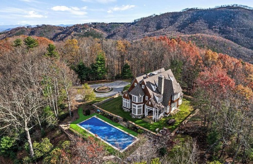 Boone House | Gorgeous Pool Long range Blue Ridge Views Best spot in High Country
