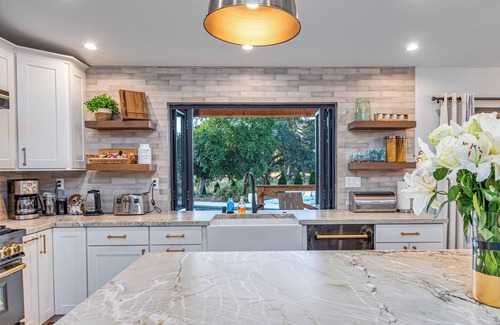 Granite Bay House | Granite Bay Farmhouse Retreat with Pool & Outdoor Oasis