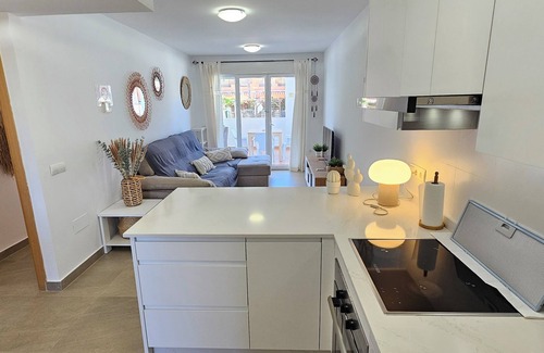 Vera Beach Apartment | Ground floor corner apartment with private pool, 50 meters from the beach. WiFi