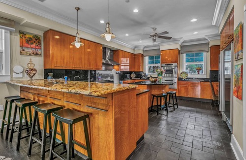 Bay Esplanade House | Gulf front home, pvt. beach access, pool and spa. 30 day min. N.Clearwater Beach