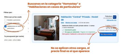 Salto House | Habitación Privada "Central"