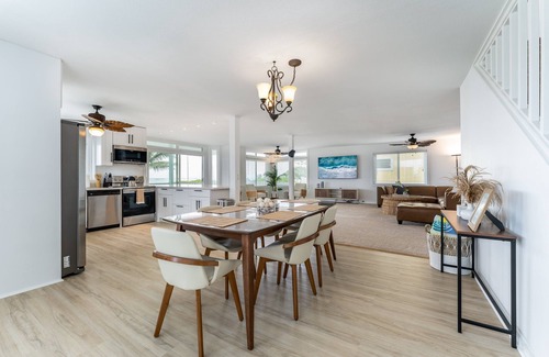 Punaluu House | Hale Kahakai - Oceanfront Retreat - Direct Beach Access - 90 Day Rental