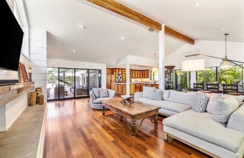 Kailua House | Hale Ohana: Kailua Retreat w/hot tub, Tropical Pool, Walk to Beach