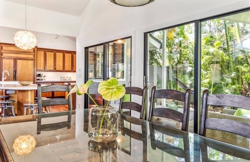 Kailua House | Hale Ohana: Kailua Retreat w/hot tub, Tropical Pool, Walk to Beach