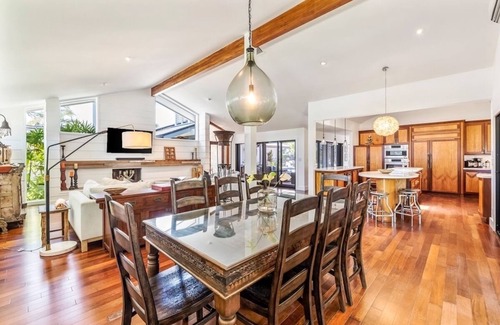 Kailua House | Hale Ohana: Kailua Retreat w/hot tub, Tropical Pool, Walk to Beach