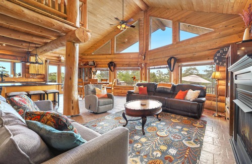 Springdale House | Hardwood Chalet-Pool, Hot tub, fireplace