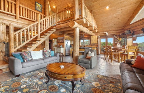 Springdale House | Hardwood Chalet-Pool, Hot tub, fireplace