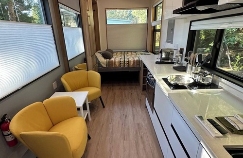 Hiouchi House | Have a blast in the Redwoods, then relax in tiny home comfort!
