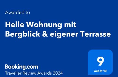 Bad Toelz Apartment | Helle Wohnung mit Bergblick & eigener Terrasse