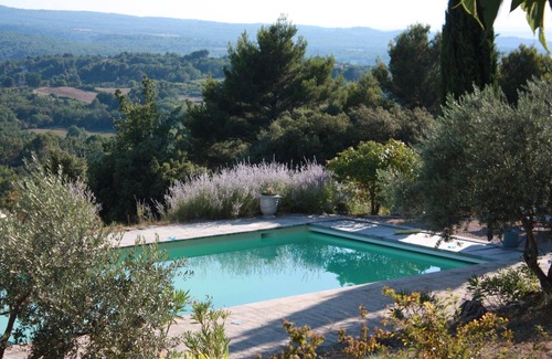 Blauvac House | Hill Top Stone House With Spectacular Views and saltwater pool Sleeping Up To 10