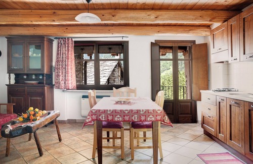 San Michele Prazzo Apartment | Holiday Apartment "Genzianella Tano Di Grich" with Mountain View & Private Terrace