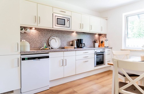 Langballig House | Holiday Home 'Seeblick' with Sea View, Private Terrace and Wi-Fi