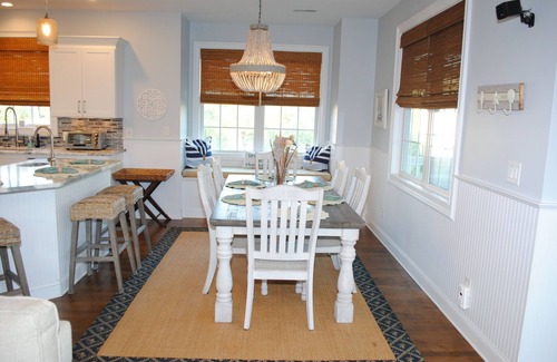 Litchfield by the Sea House | Home with 2 screen porches, 3 decks and captains deck with ocean view.