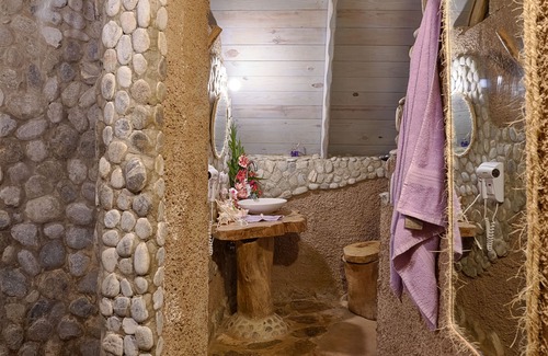 Las Galeras Cabin | Honeymoon lilac orquid cabin #6, at Chalet Tropical bio-hotel