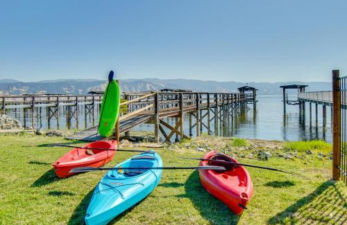 North Lakeport House | Hot Tub, Views and Dock! Playful Home on Clear Lake