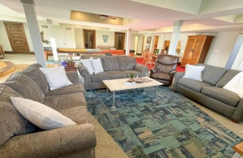 Dallas Center Apartment | Huge Lower Level Suite in 1913 Historic Church