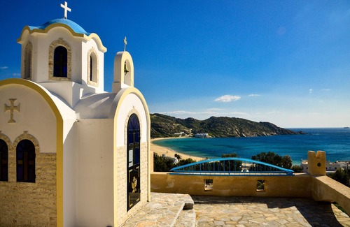 Ios Apartment | Ios great Sea view studio next to nightlife for 2