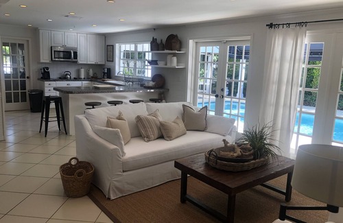 Key Biscayne House | Island Paradise! Beautiful Elegant Tropical Home with Private Heated Pool!