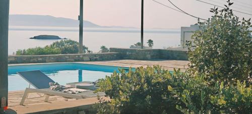 Chrissi Akti Villa | Kallirroe Deluxe Villa with Sea View and Pool