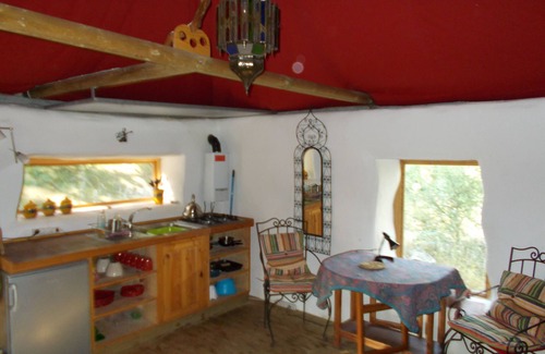 Zafarraya House | La Carpa.Bigtop in a woodland setting