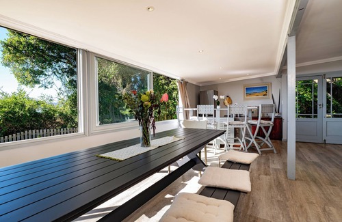 Brenton-on-Sea House | Lagoon-Front 8-Sleeper Off-Grid Escape Holiday Home + Boat Mooring