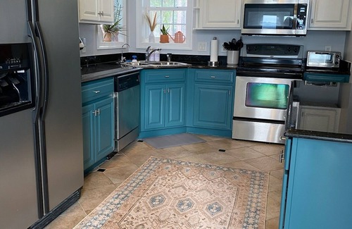 Council House | Lake front living with private sandy beach!